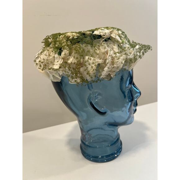 Vintage Pill Box Hat Garden Party Spring JL - Picture 4 of 7